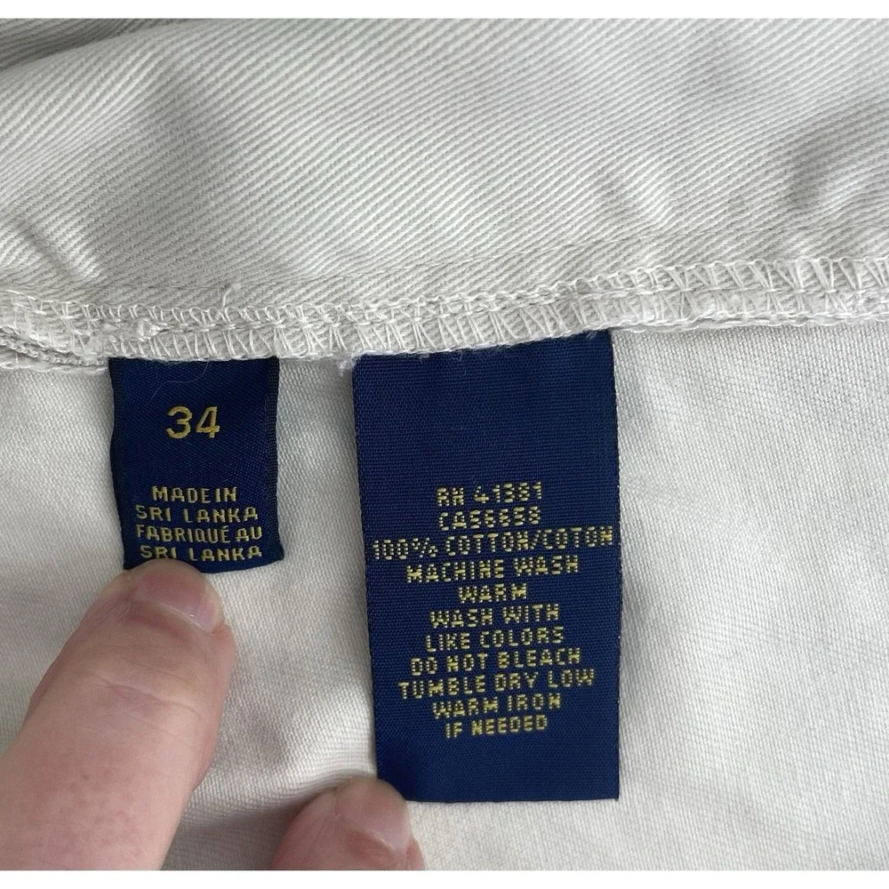 Polo Ralph Lauren Chino Shorts Men 34 Khaki Classic Fit 9